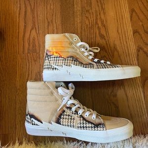 Vans SK8 Hi Bolt Big Reveal Taos Taupe Men's Classic Skate Shoes Size